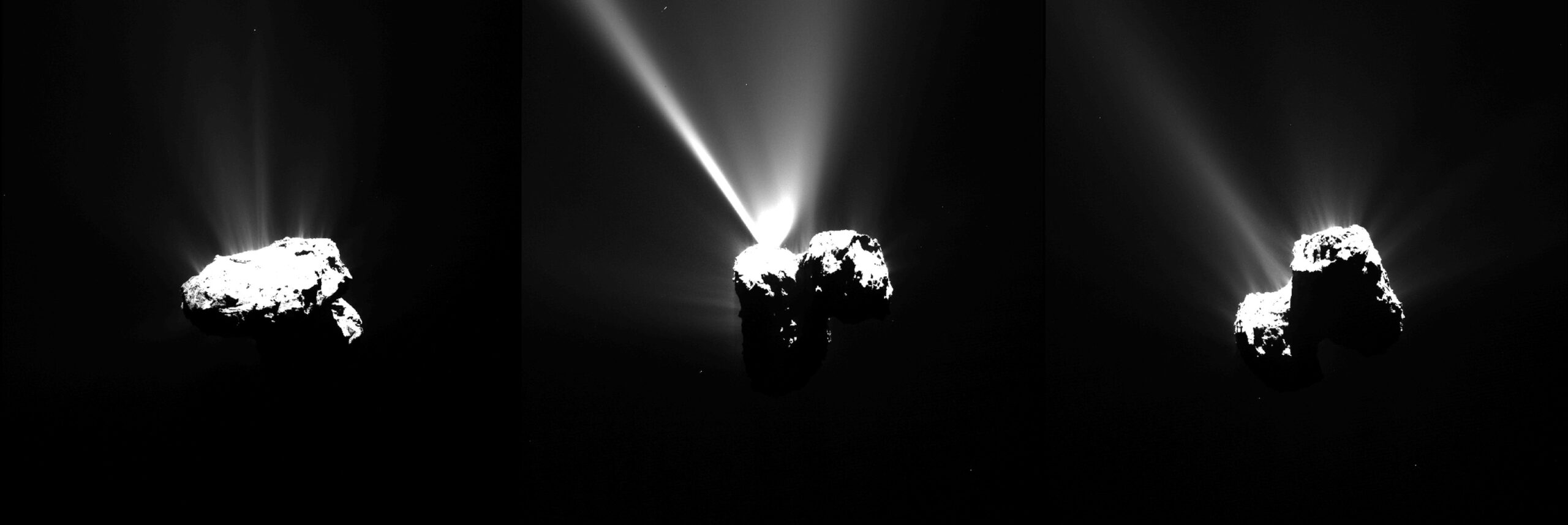 彗星 67P 接近近日點時的羅塞塔圖像