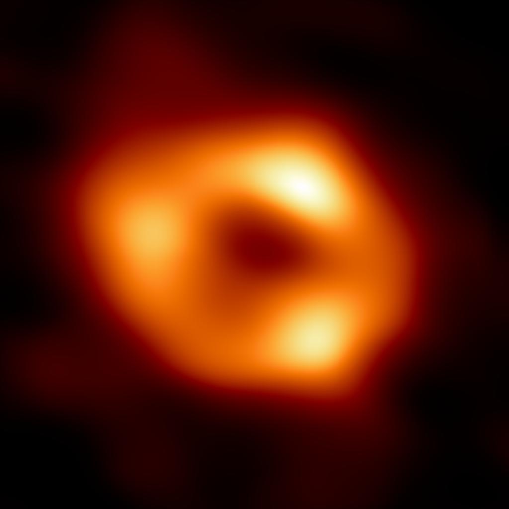 銀河系中心的黑洞照片