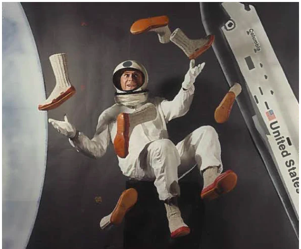 NASA 的太空人的襪子採用 85% 拉格羊毛和絨面革鞋底製成，即使在太空真空中也能保持溫暖和舒適。這可以說是經典設計，沿用了幾十年。