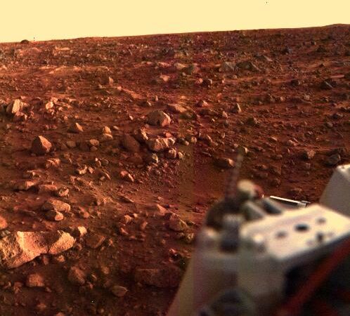 維京一號拍攝火星上的日落
