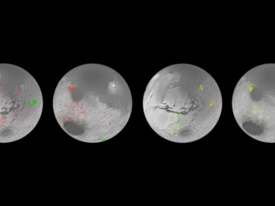 來自 ESA 的火星快車號和 NASA 的火星勘測軌道飛行器的數據被用來繪製第一張詳細的火星水合礦床全球地圖。