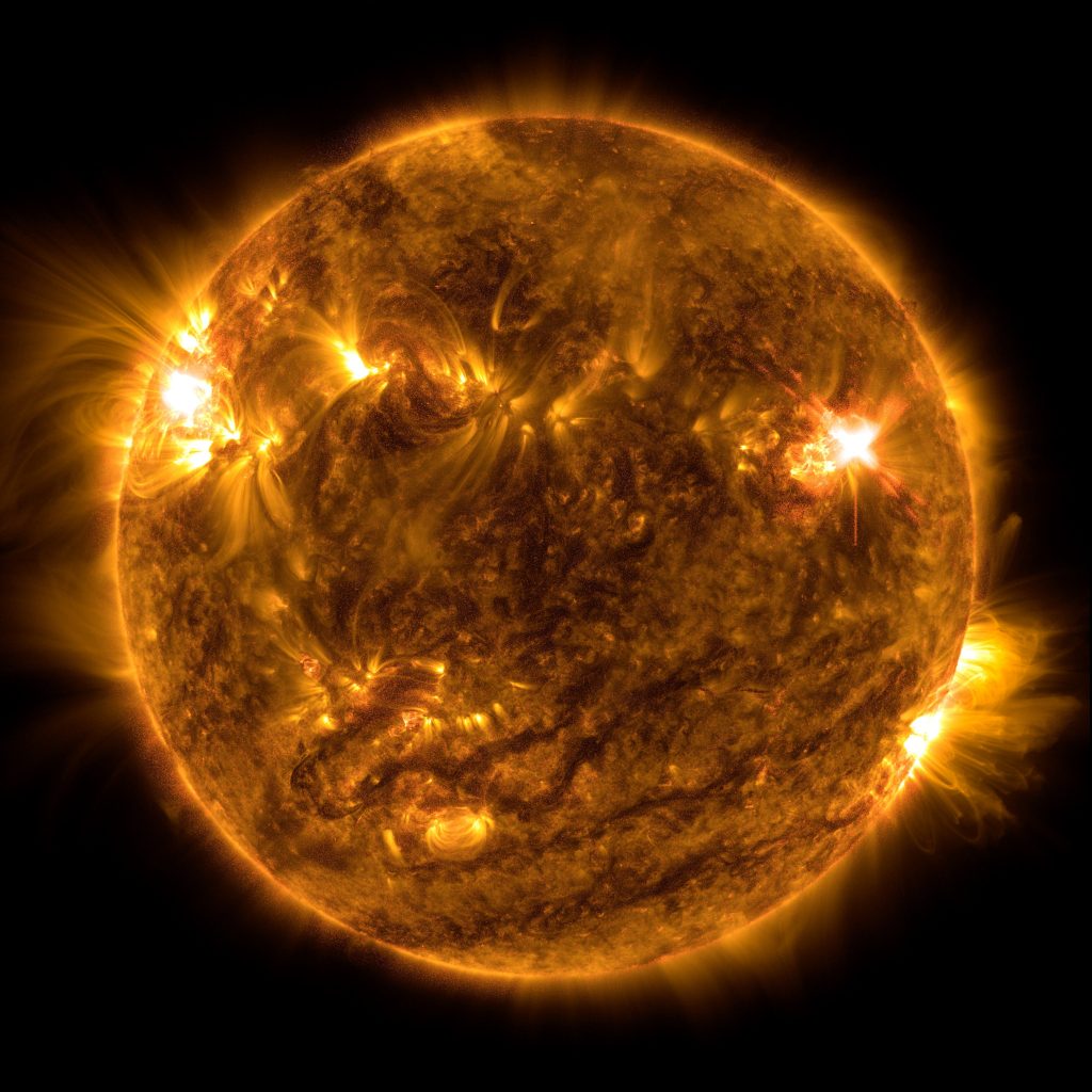 本次太陽動力學天文台拍摄的閃焰图像