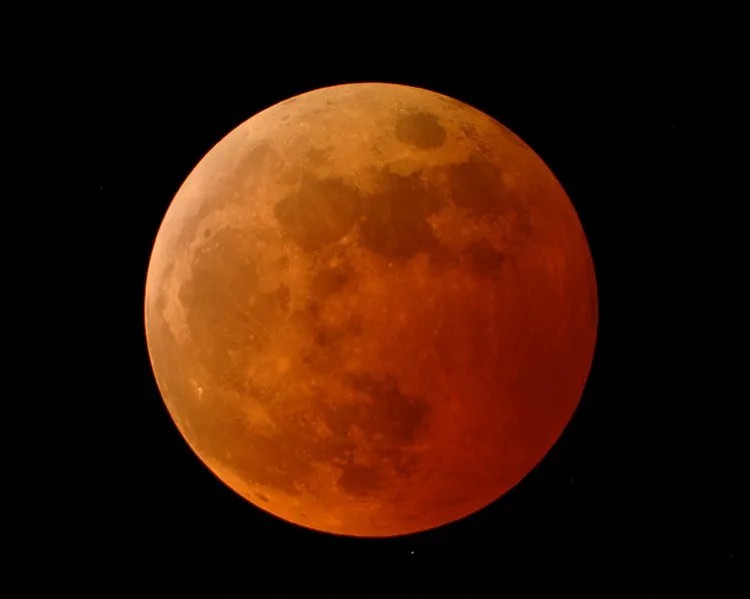 血月 (圖源: NASA )